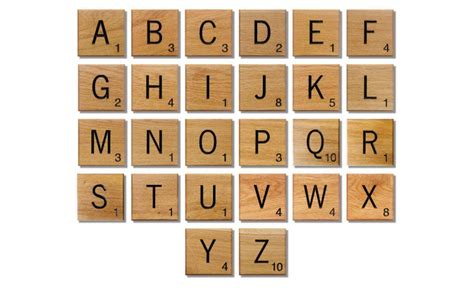 Scrabble Tile Values Chart | Free Resume Templates