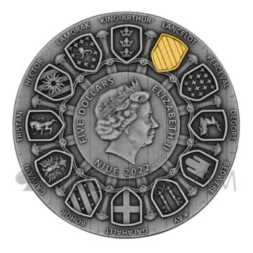 Sir Lancelot - Camelot 5$ 2oz Niue 2022 Coin - Modern numismatic coins online store - PiK Coins