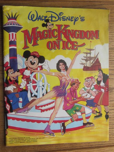 1983 Walt Disney Magic Kingdom on Ice Program Collectible - Etsy