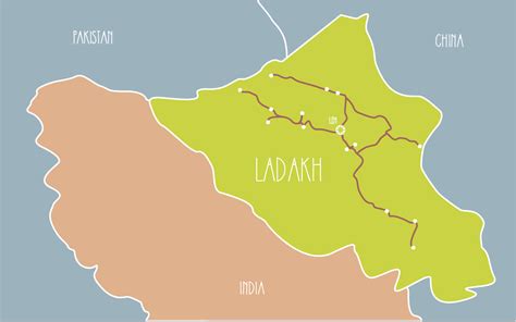 Location Of Ladakh In India Map - United States Map