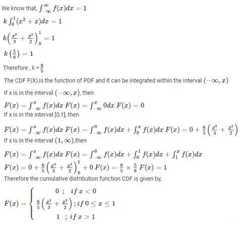 Cumulative Distribution Function