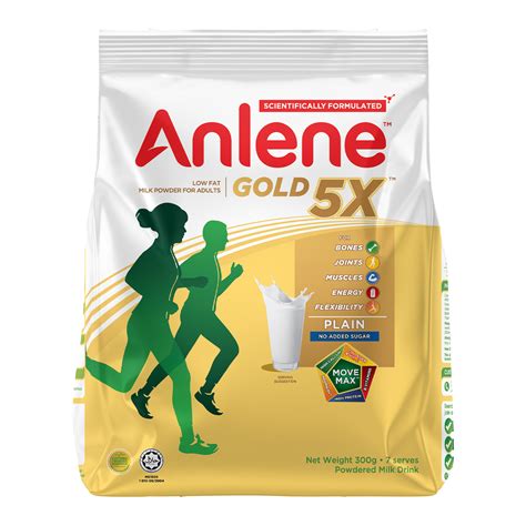 Anlene Gold 5X Milk Powder Plain 300G x3 FREE SHIPPING BH Official ...