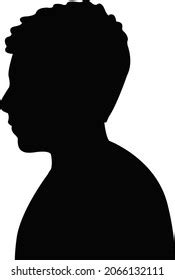 Boy Head Silhouette Vector Stock Vector (Royalty Free) 2066132111 | Shutterstock