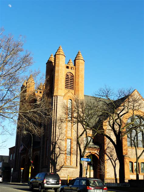 Pictures of the Scottish Rite Temple and Fowler Methodist Episcopal Church