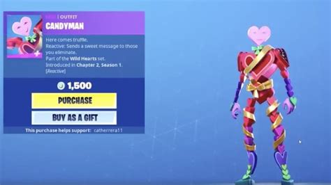 Candyman Fortnite Skin Reactive: How Much Does It Cost? - DBLTAP - moKoKil