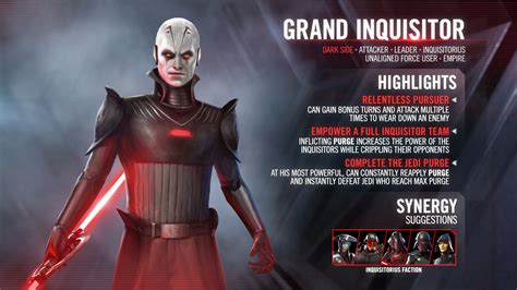 Developer Insights: Grand Inquisitor — Star Wars Galaxy of Heroes Forums