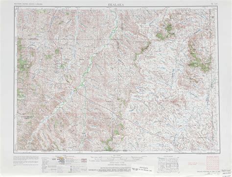 Ekalaka topographic map, MT, SD, ND - USGS Topo 1:250,000 scale