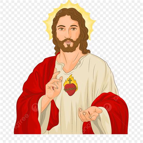 Cœur Sacré De Jésus Christ Christian Dieu PNG , Jésus, Cœur, Pitié PNG ...