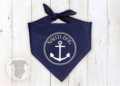 Navy Nauti Dog Bandana | Dog bandana, Bandana, Dogs