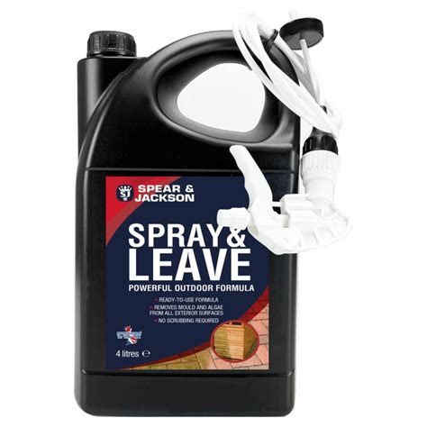 Spear & Jackson Spray & Leave Powerful Outdoor Cleaner 4L | B&M