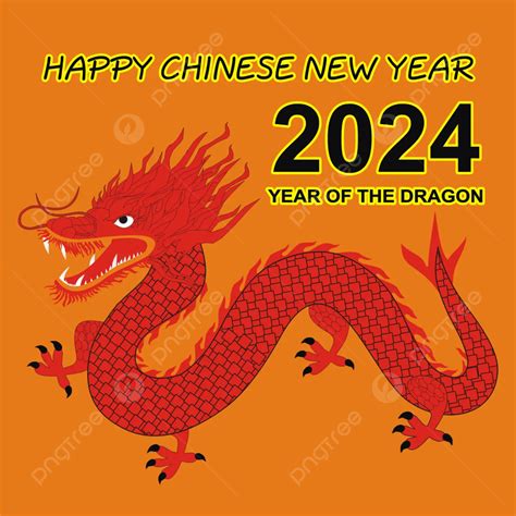 Happy Chinese New Year 2024 Vector Template Download on Pngtree