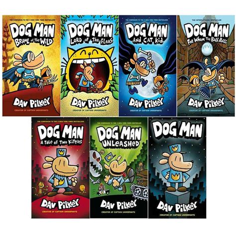 Adventures of Dog Man Series 7 Books Collection Set by Dav Pilkey – Lowplex