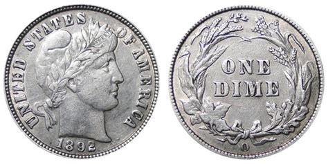 1892 O Barber Dime Coin Value Prices, Photos & Info