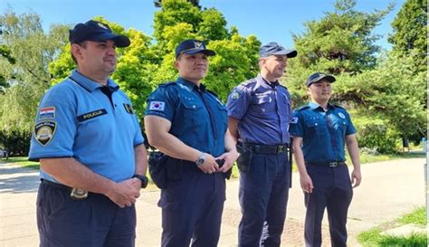 Korean police officers helping Croatian colleagues in tourist centers ...