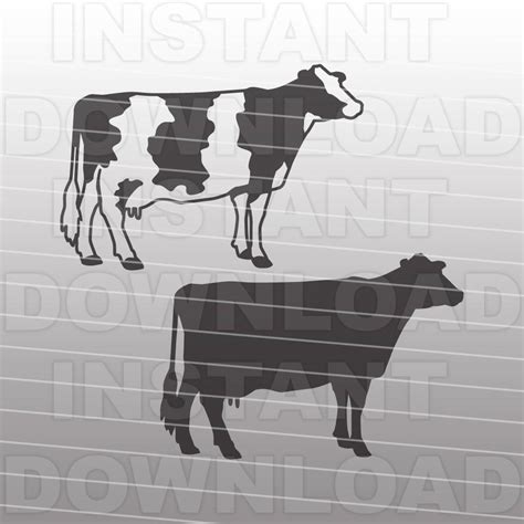 Holstein Dairy Cow SVG Filecow Svglivestock Svg-vector Clip - Etsy UK