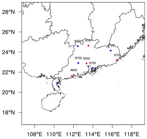 Distribution of nine Doppler weather radars in Guangdong: Guangzhou... | Download Scientific Diagram