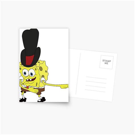 "Spongebob - Cowboy Dance Meme" Postcard for Sale by alexamaya | Redbubble