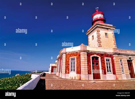 Lighthouse at Cape Cabo da Roca, Cascais, Portugal Stock Photo - Alamy