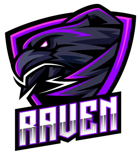 Raven sport mascot logo design By Visink TheHungryJPEG.com #mascot, # ...