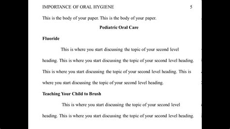 APA Style and Using Headings - YouTube