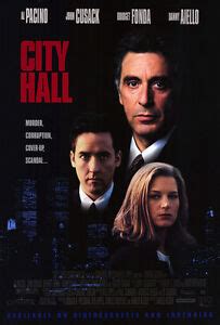 CITY HALL Movie POSTER 27x40 B Al Pacino John Cusack Bridget Fonda ...