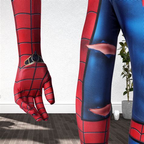 Spiderman Ps5 Peter Parker Classic Suit Damaged Cosplay - Etsy