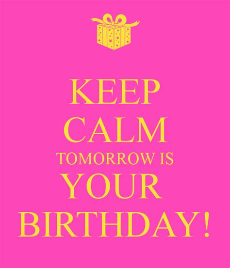 Happy Birthday Tomorrow Quotes - ShortQuotes.cc