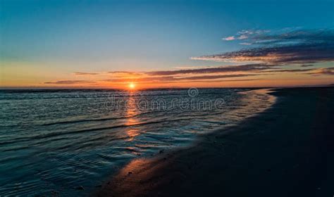 Sunset Pacific Ocean in Western Washington Stock Image - Image of ...