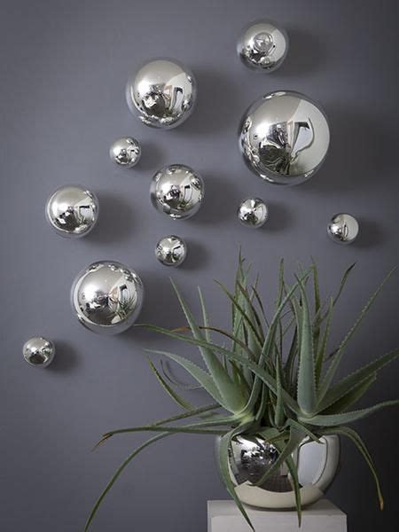 SILVER PLATED WALL SPHERES | Silver wall decor, Silver wall art, Wall ...