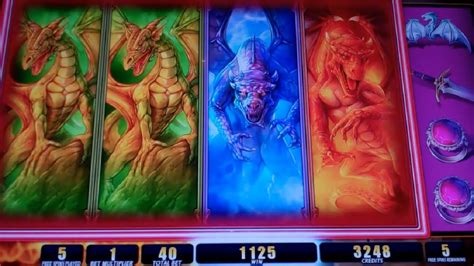 Dragon's Fire Slot Machine Bonus - 10 Free Games Win with 2x Multiplier + Scatter Pays - YouTube