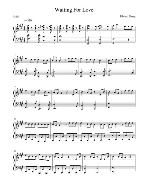 Waiting For Love Sheet music for Piano (Solo) | Musescore.com