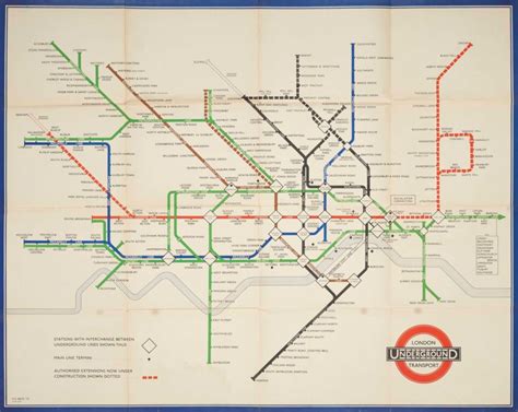 Harry Beck (Henry Charles Beck, 1902-1974) , UNDERGROUND MAP | Christie's