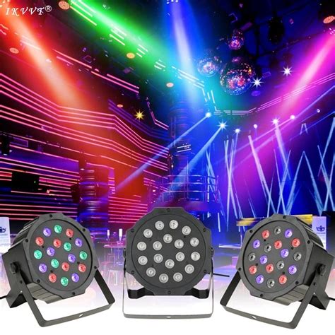 IKVVT 18Leds RGB Led Stage Light 110V 220V Par Stage Light With DMX512 ...