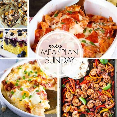 Easy Meal Plan Sunday Week 102 - 365 Days of Baking and More