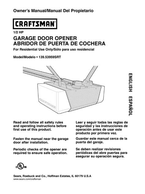 Download Legacy 696CD-B Garage Door Opener Owners Manual - DocShare.tips