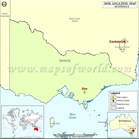 Where is Moe | Location of Moe in Australia Map