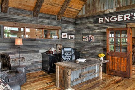 Gorgeous Rustic Office Decor Ideas 05 - MAGZHOUSE