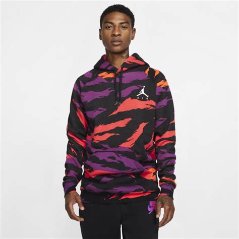 Jordan Infrared Purple Tiger Camo Hoodie | SneakerFits.com