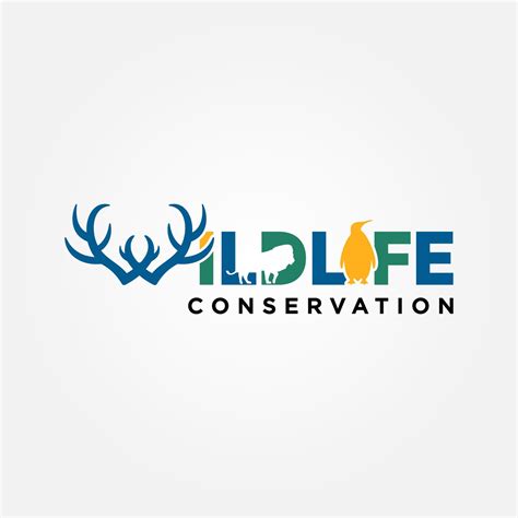 Wildlife Conservation Logo Vector Template Design. Vector Illustration ...