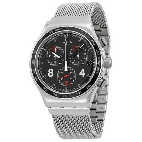 Swatch Irony Blackie Chronograph Men's Watch YVS401G - Irony - Swatch ...