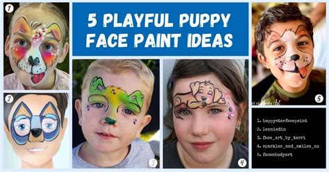 5 Playful Puppy Face Paint Ideas - Face Paint Shop Australia