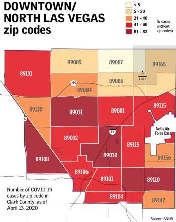 Coronavirus cases by zip code in Las Vegas area | Clark County | News ...