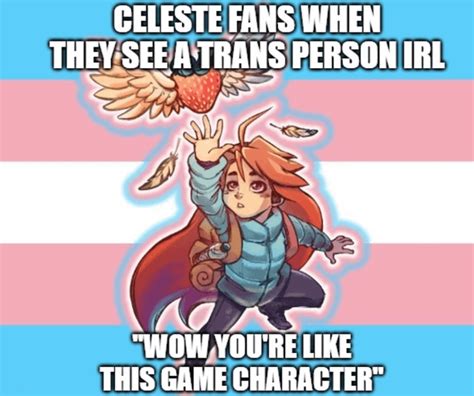 Celeste fans thinking trans people can double jump : r/Gamingcirclejerk