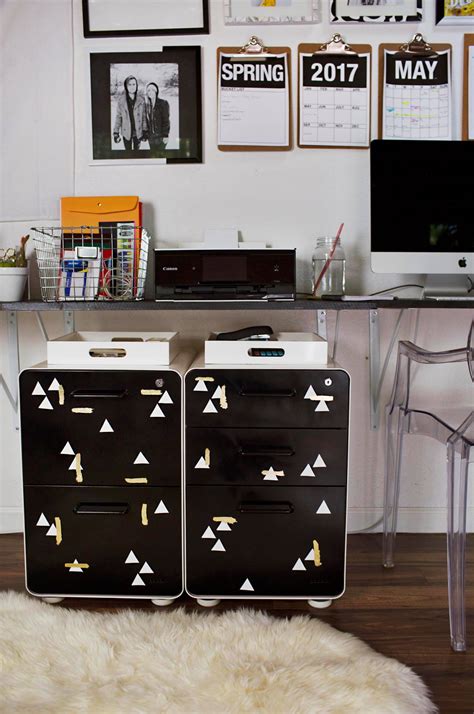 Metal File Cabinet Makeover - A Beautiful Mess