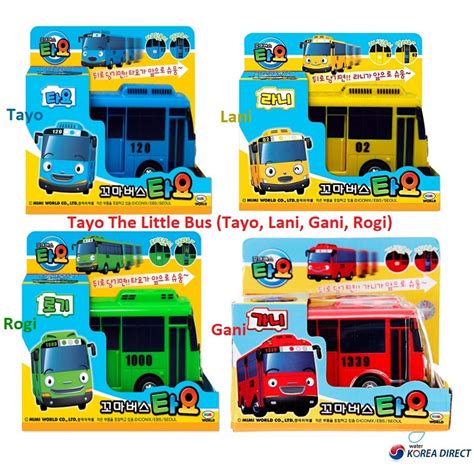 Korea Tayo The Little Bus [Tayo, Lani, Gani, Rogi] - Pull Back Kids ...