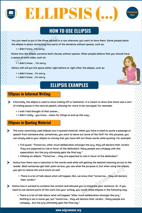 Ellipsis: How to Use Ellipses Correctly in Writing - ESL Grammar