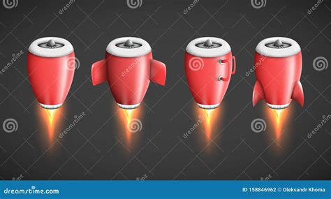 Powerful Jet Engine Turbine As Isolated Plane Part, Rocket Booster or ...