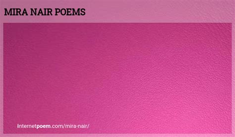 Mira Nair Poems