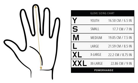 Football Glove Size Chart