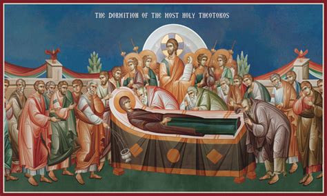 Icon of the Dormition of the Theotokos- 20th c. - (12E14)